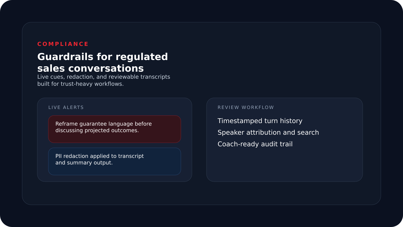 Designing Compliance Guardrails for Insurance Sales Conversations